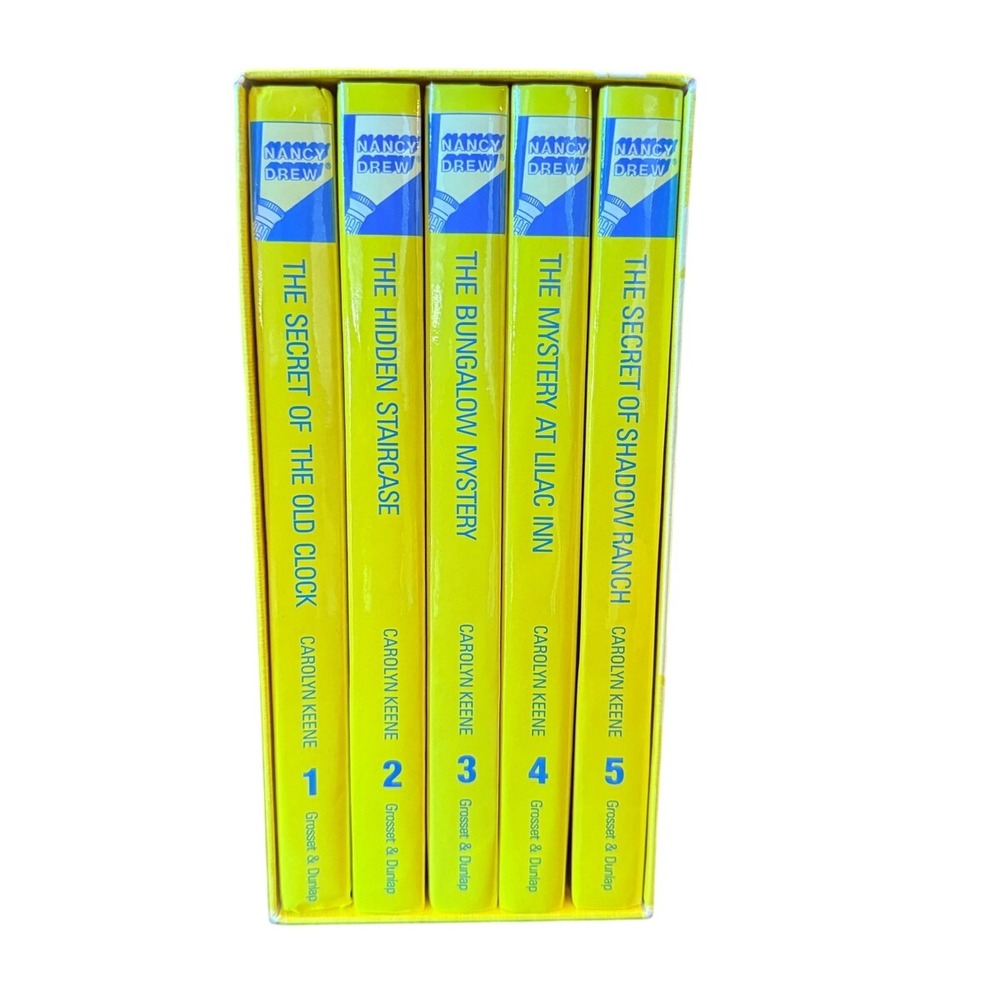 Nancy Drew Starter Set Books 1-5 Hardcover Box Set Carolyn Keene Grosset & Dunla